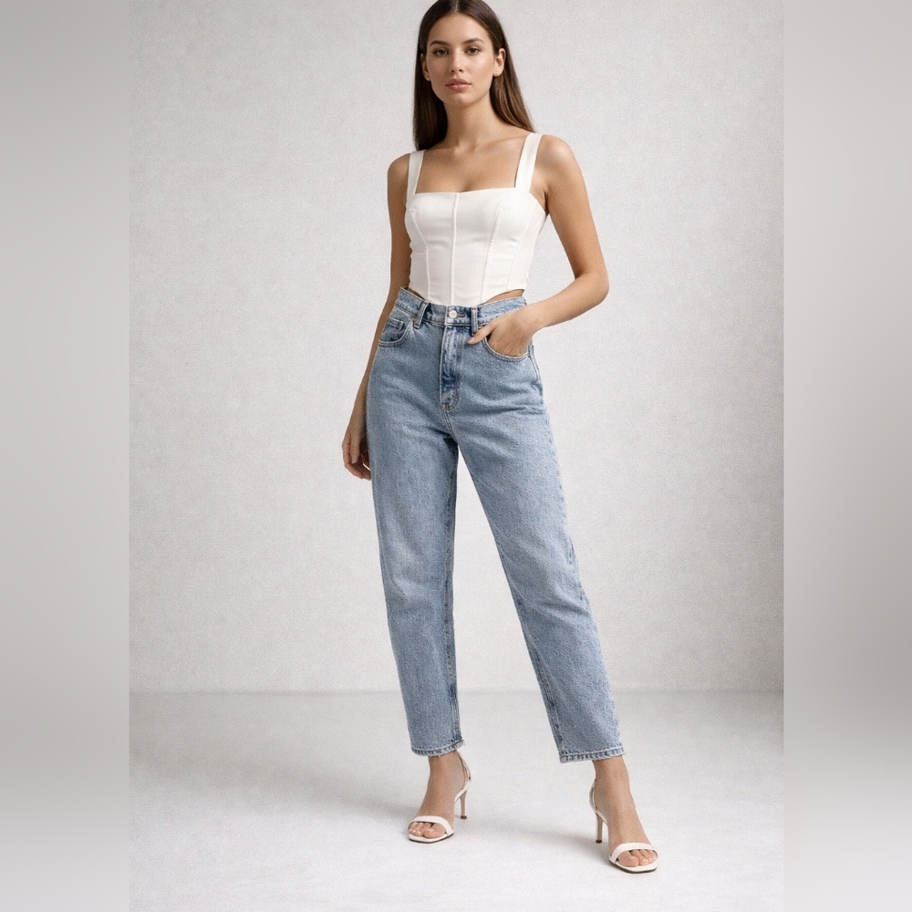 Betro Simon Jeans Light-wash Boyfrind high-waisted straight Vintage 90s